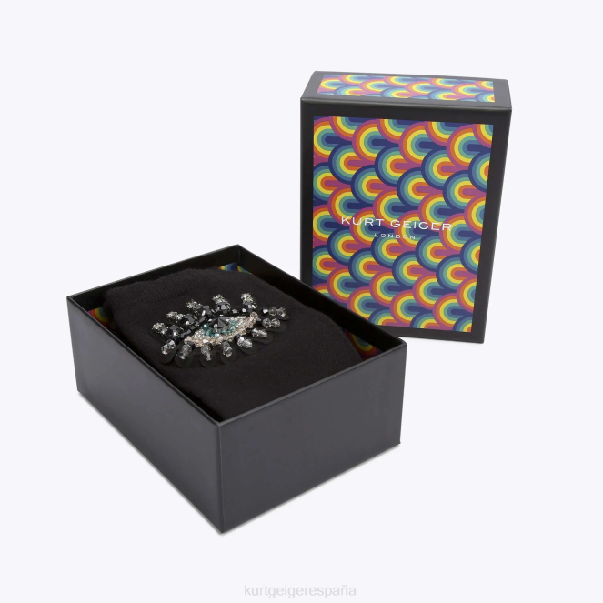 Kurt Geiger mujer calcetín del mal de ojo de Londres 2LPR575 | accesorios negro